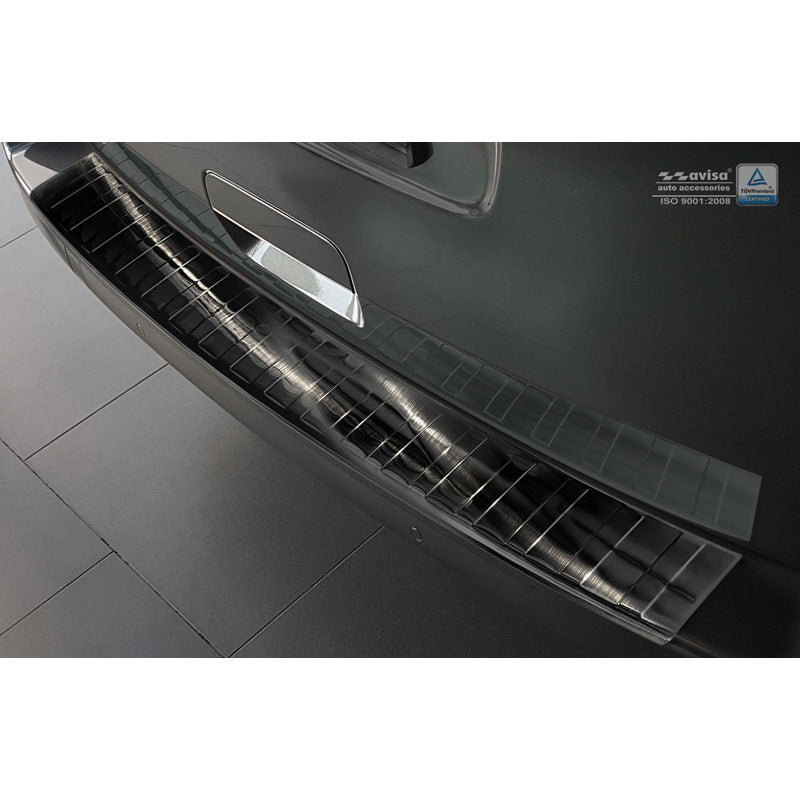 Avisa, Bakre stötfångarskydd, Svart, Rostfritt stål, passar Peugeot Traveller/Citroën Spacetourer/Toyota Pro-Ace 2016- 'Ribs'