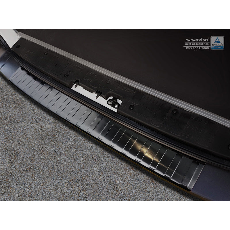 Avisa, takapuskurin suoja, musta, ruostumatonta terästä, sopii Volkswagen Crafter & MAN TGE 2017- 'Ribs'