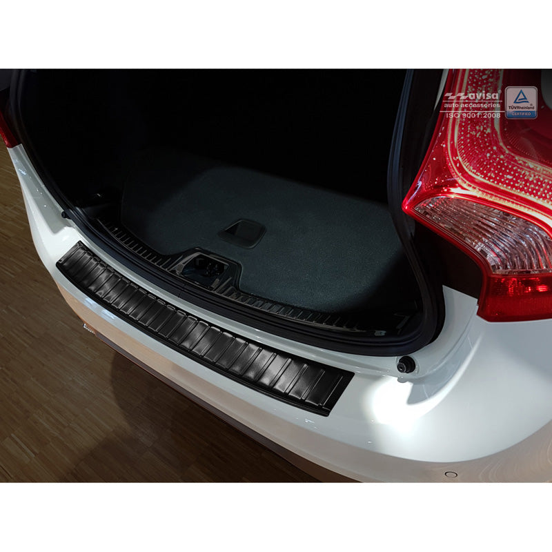 Avisa, takapuskurin suoja, musta, ruostumaton teräs, sopii Volvo V60 2010-2018 'Ribs'