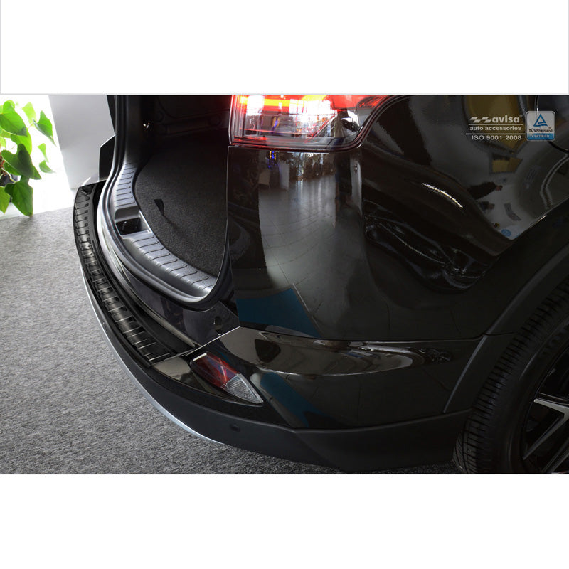 Avisa, takapuskurin suoja, musta, ruostumatonta terästä, sopii Toyota RAV4 2016- 'Ribs'