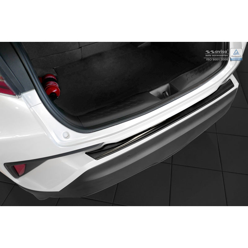 Avisa, takapuskurin suoja, musta, ruostumatonta terästä, sopii Toyota C-HR 2016-2019 & Facelift 2019-2023
