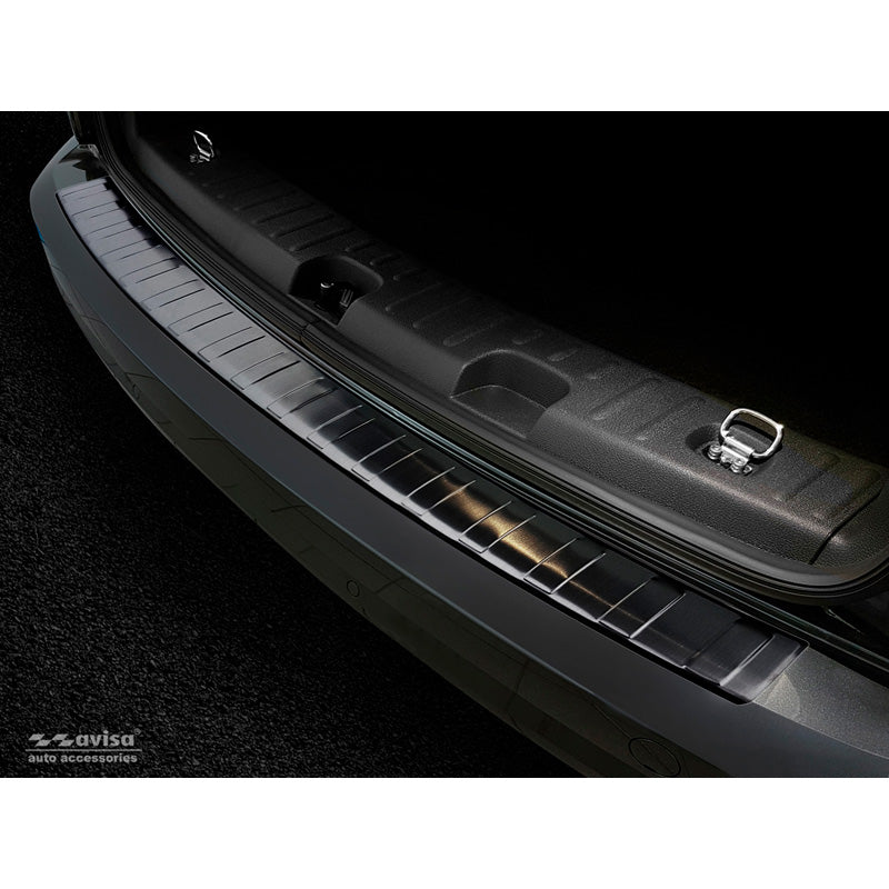 Avisa, takapuskurin suoja, musta, ruostumatonta terästä, sopii Volkswagen Caddy 2004-2015 & FL 2015- 'Ribs'