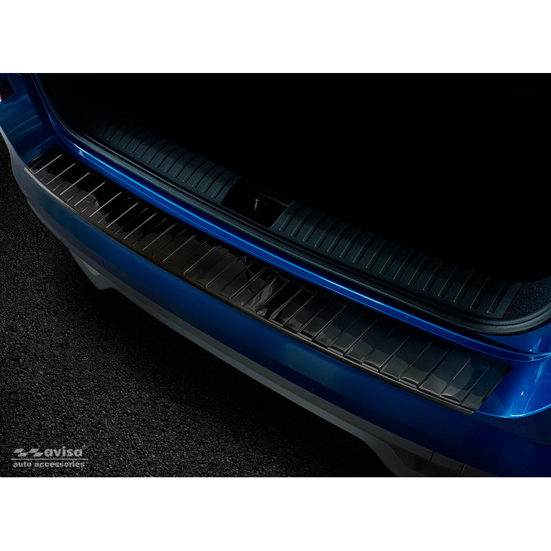 Avisa, takapuskurin suoja, musta, ruostumaton teräs, sopii Skoda Kamiq 2019- 'Ribs'