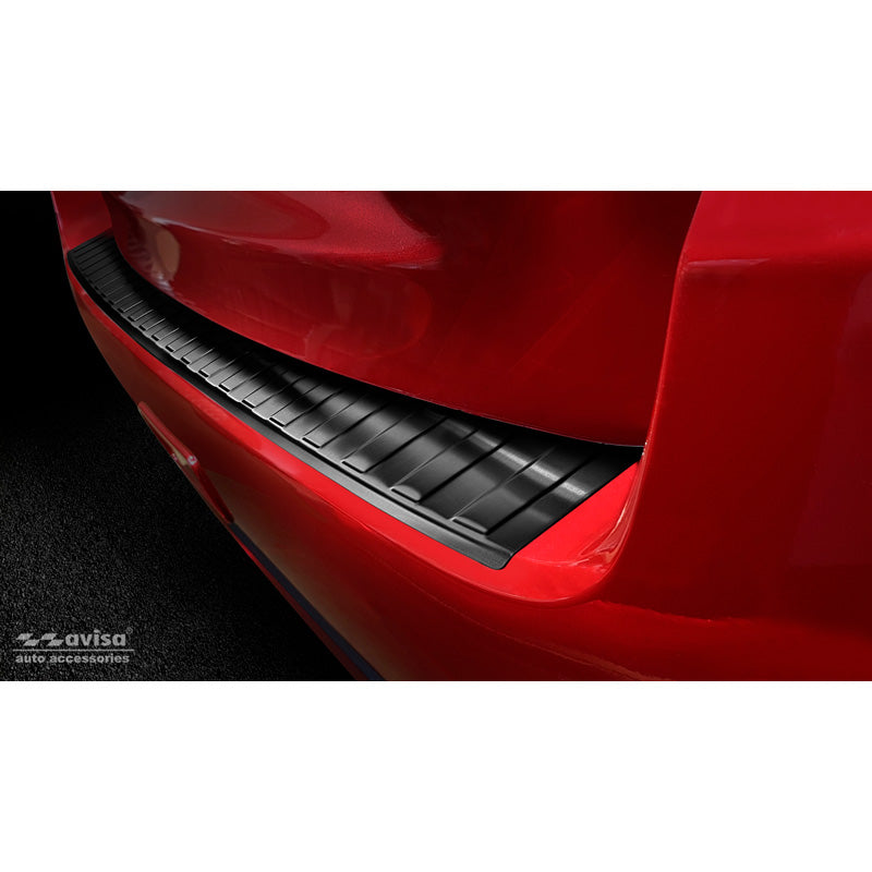 Avisa, takapuskurin suoja, musta, ruostumaton teräs, sopii Mitsubishi ASX Facelift 2019- 'Ribs'