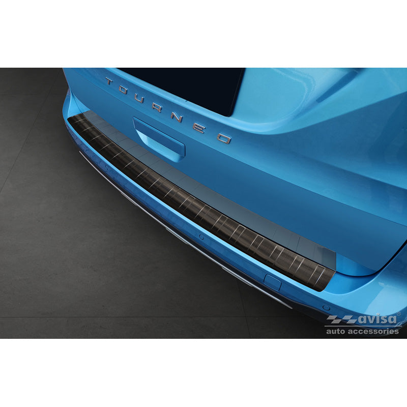 Avisa, takapuskurinsuoja, musta, ruostumaton teräs, sopii Ford Tourneo Connect III 2022- 'Ribs'