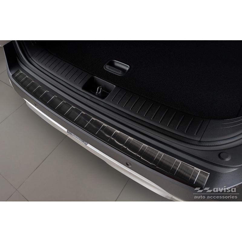 Avisa, takapuskurinsuoja, musta, ruostumaton teräs, sopii Kia Sportage V 2021- 'Ribs'