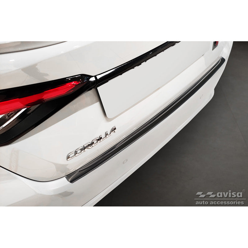 Avisa, takapuskurinsuoja, musta, ruostumaton teräs, sopii Toyota Corolla XII Sedan 2019-