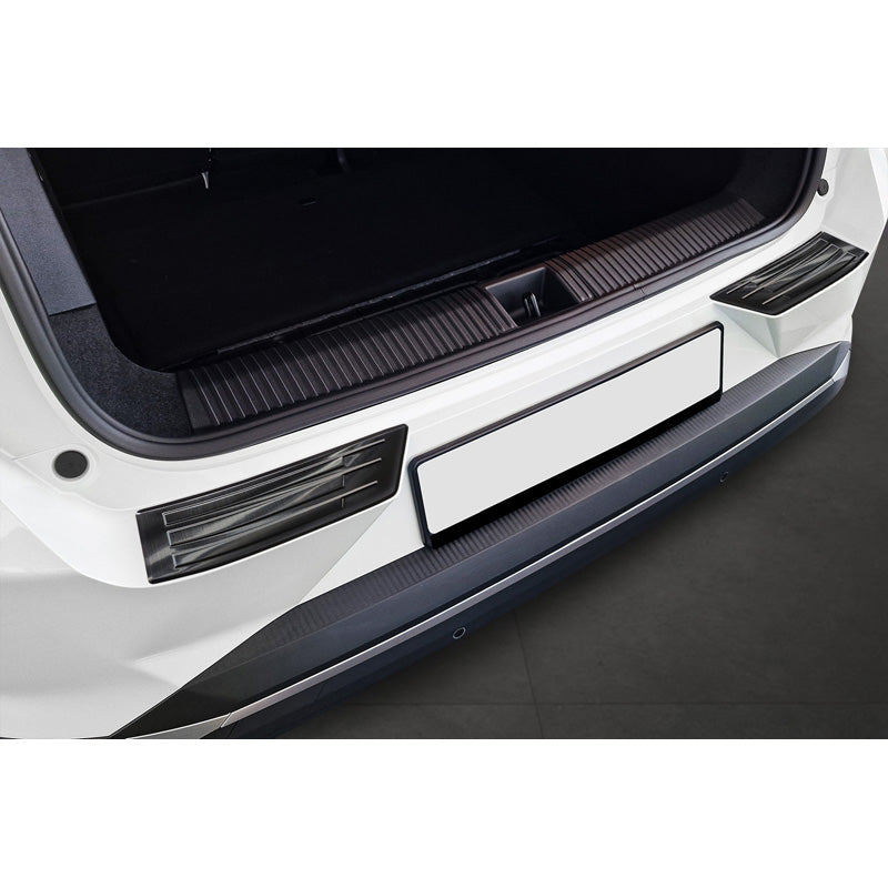 Avisa, takapuskurin suoja, ruostumaton teräs, musta, sopii Renault Scenic E-Tech 2024, 'Ribs'