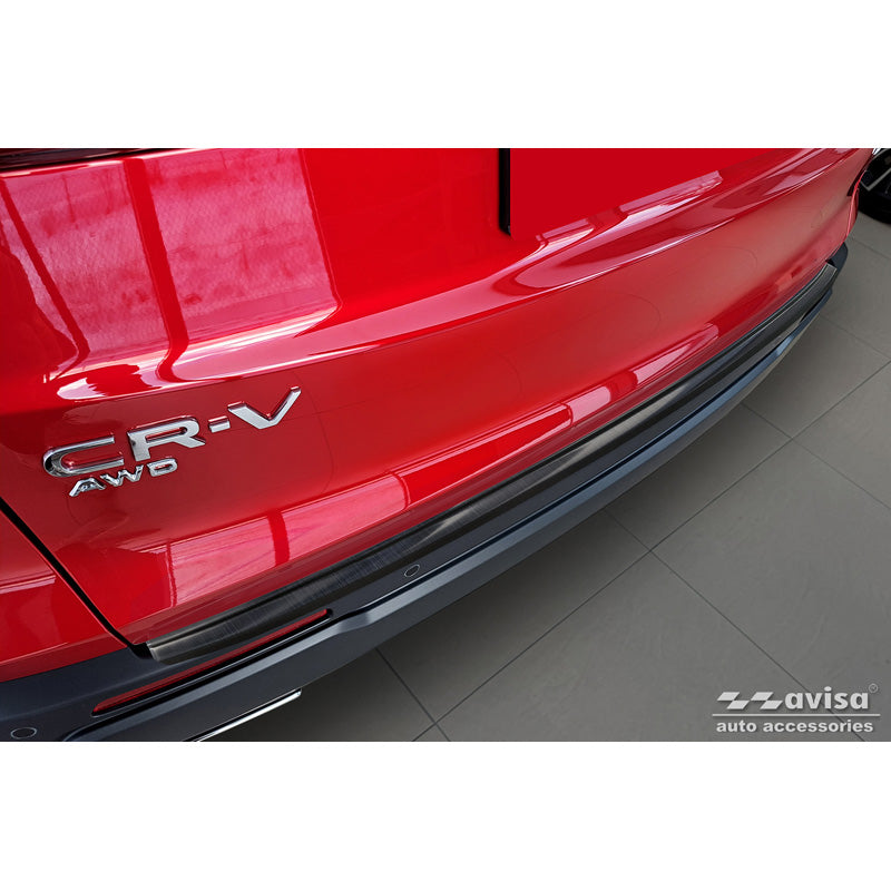 Avisa, takapuskurin suojus, musta, ruostumaton teräs, sopii Honda CR-V VI 2023-
