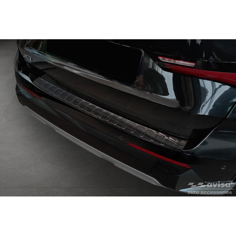Avisa, takapuskurin suojus, musta, ruostumaton teräs, sopii BMW X1 U11 / U11 xLine 2022- 'Ribs'