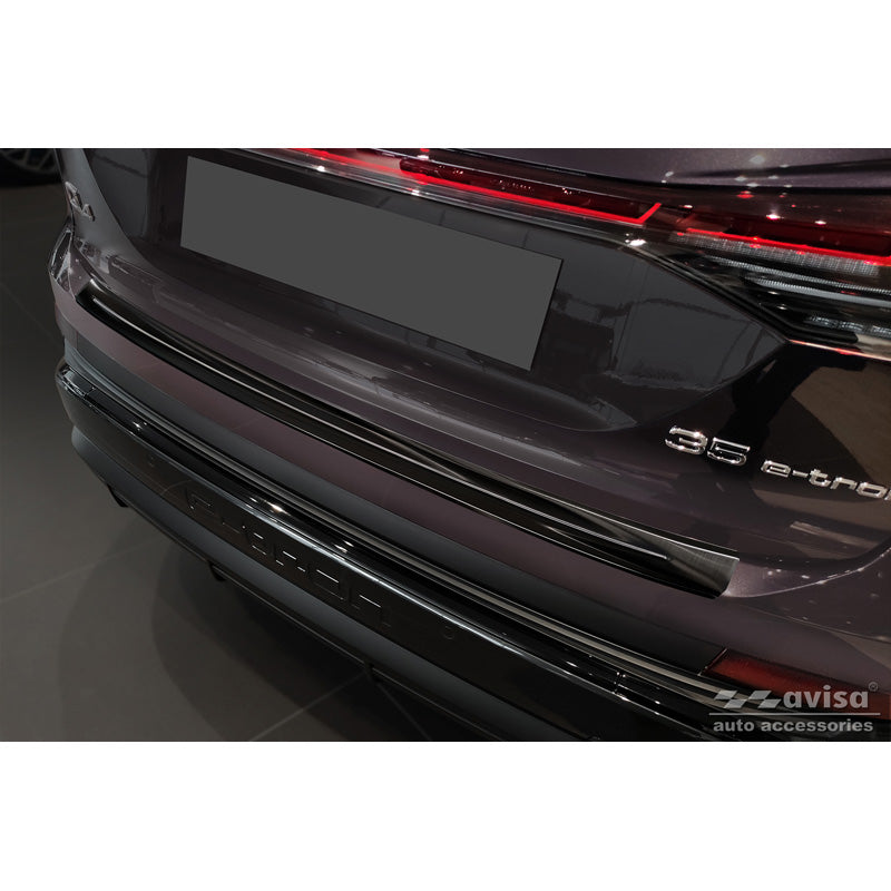 Avisa, takapuskurin suojus, musta, ruostumaton teräs, sopii Audi Q4 E-Tron 2021-