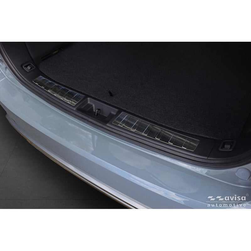 Avisa, takapuskurin suoja, musta ruostumaton teräs 'Ribs', sopii Mitsubishi Outlander IV Facelift (2025-)