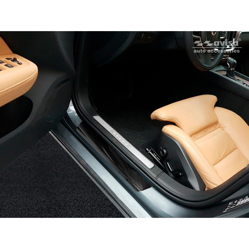 Avisa, 3D Carbon -kynnysuojat - musta - 4-pakkaus Volvo S60 III & V60 II 2018-