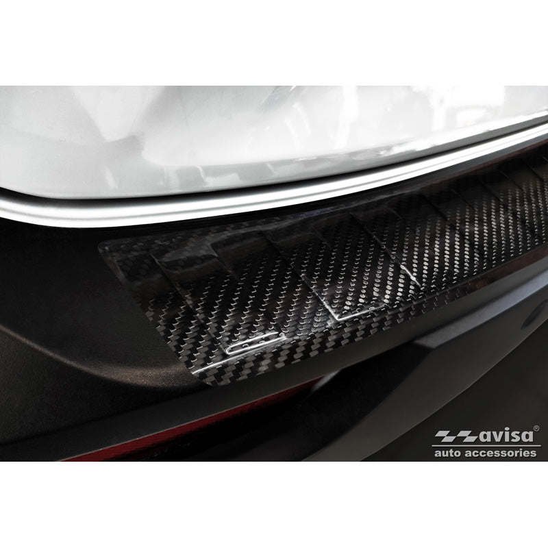 Avisa, takapuskurin suoja, 3D aitoa hiilikuitua, sopii Mazda MX-30 2020- 'Ribs'