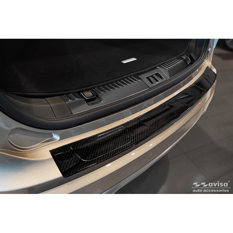 Avisa, takapuskurin suoja, 3D aitoa hiilikuitua, sopii Ford Edge II Facelift 2018- mukaan lukien ST-Line & Vignale 'Ribs'