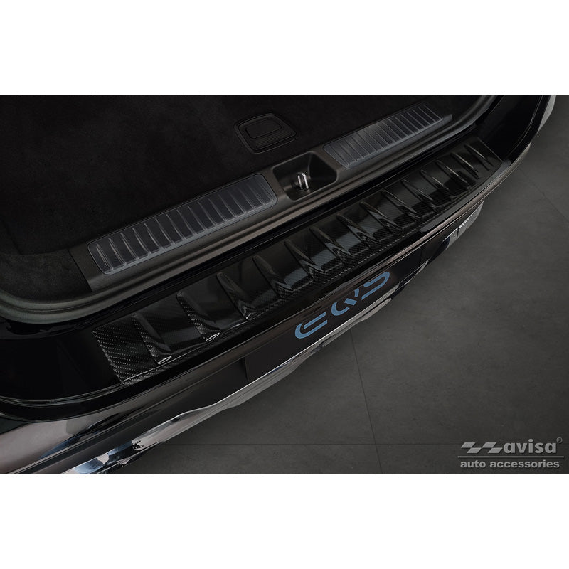 Avisa, takapuskurin suoja, 3D aitoa hiilikuitua, sopii Mercedes EQS SUV (X296) 2022- 'Ribs'