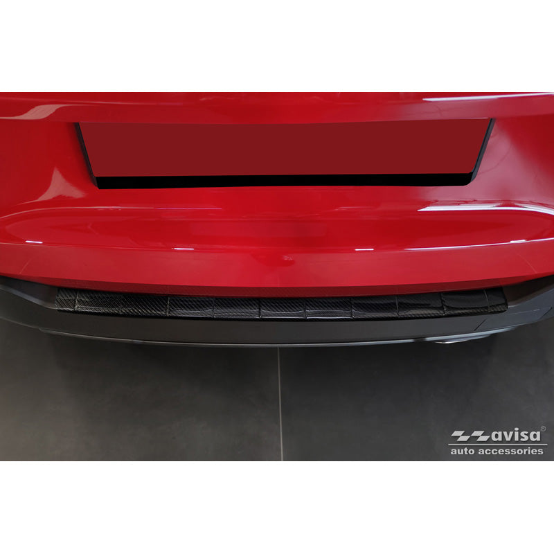 Avisa, takapuskurin suoja, 3D aitoa hiilikuitua, sopii Jeep Avenger + e-Hybrid & EV 2023- 'Ribs'