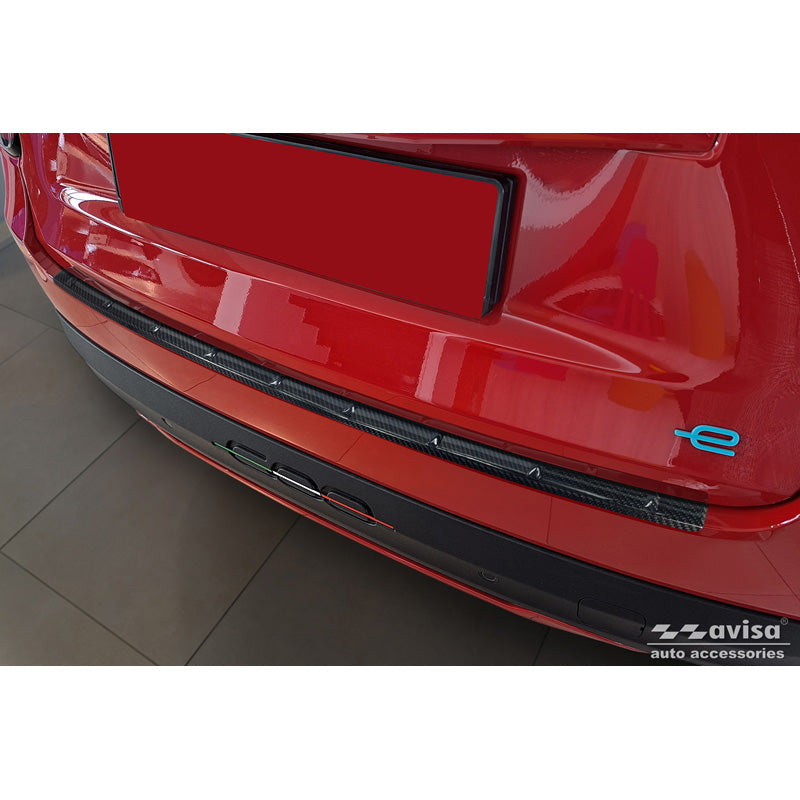 Avisa, takapuskurin suoja, 3D aitoa hiilikuitua, sopii Fiat 600 Hybrid & 600e 2023- 'Ribs'
