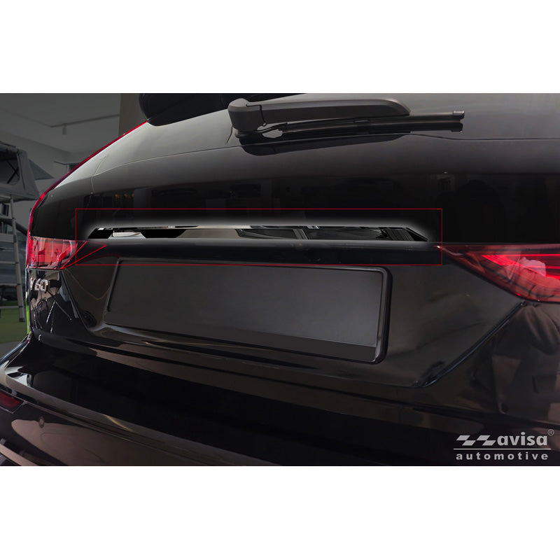 Avisa, takaluukun lista, mustaa kromattua ruostumatonta terästä, sopii Volvo V60 II:een (2018-)