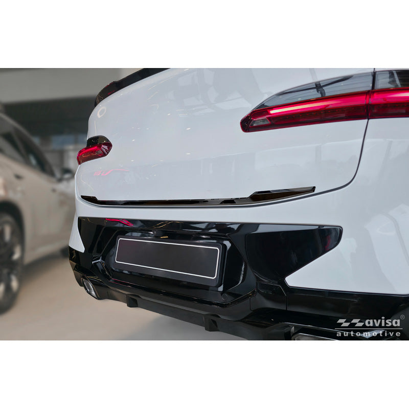 Avisa, Baklucktrim, svart krom rostfritt stål, passar till BMW X4 II (G02) M-Sport Facelift (2021-)