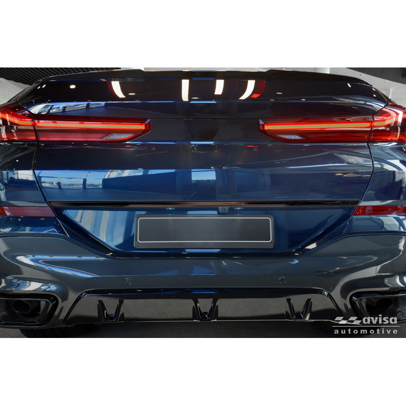 Avisa, Bakluckelist, Svart krom rostfritt stål, passar till BMW X6 (G06) (2023-) excl. M-Sport