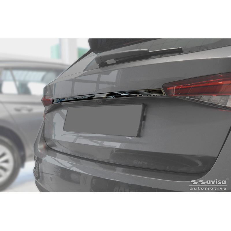 Avisa, Baklucketrim, Svart krom rostfritt stål, passar till Skoda Fabia IV (PJ3) (2021-)