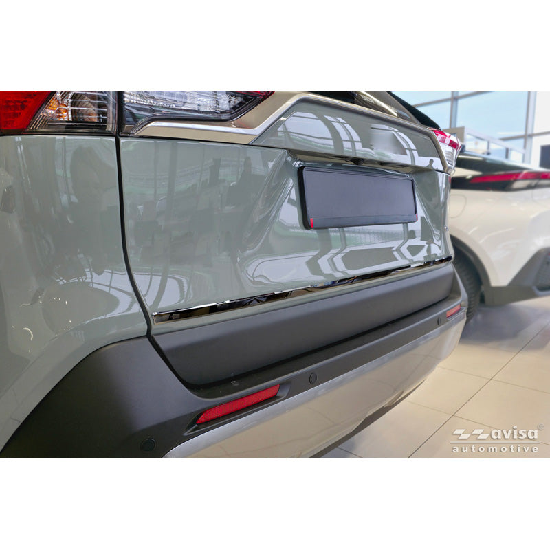 Avisa, bagluckbeklädnad, svart krom rostfritt stål, passar till Toyota RAV4 V (A5) (2018-)