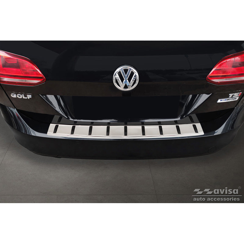 Avisa, takapuskurin suoja, ruostumaton teräs, sopii Volkswagen Golf VII Variant incl. Alltrack 2012-2017 'STRONG EDITION'