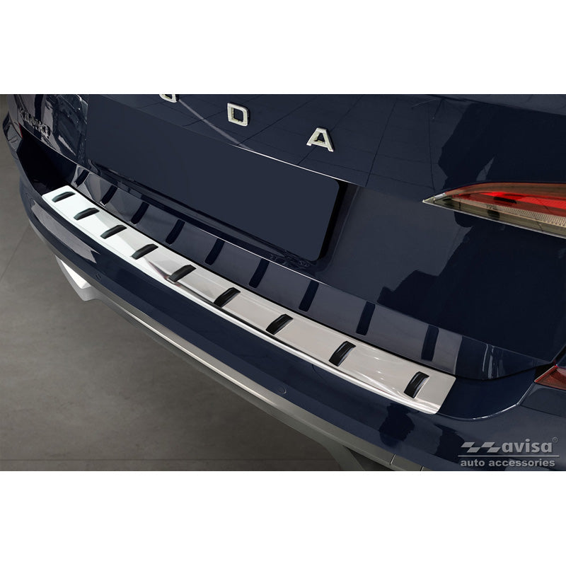 Avisa, takapuskurin suoja, ruostumaton teräs, sopii Skoda Kamiq 2019- 'STRONG EDITION'