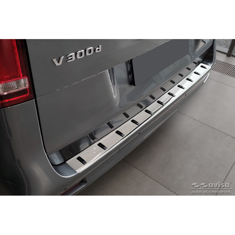 Avisa, takapuskurin suoja, ruostumaton teräs, sopii Mercedes Vito / V-Class 2014-2019 & Facelift 2019- (with Hatch) 'STRONG EDITION'