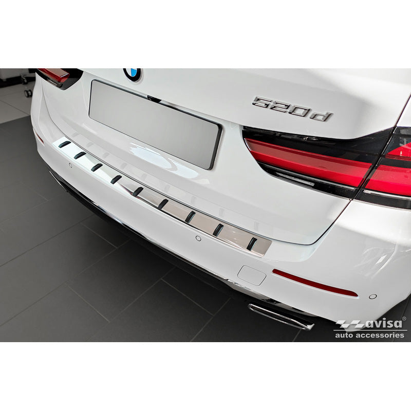 Avisa, Bakre stötfångarskydd, Rostfritt stål, passar BMW 5-serie G31 FL Touring 2020- exkl. M-Sport 'STRONG EDITION'
