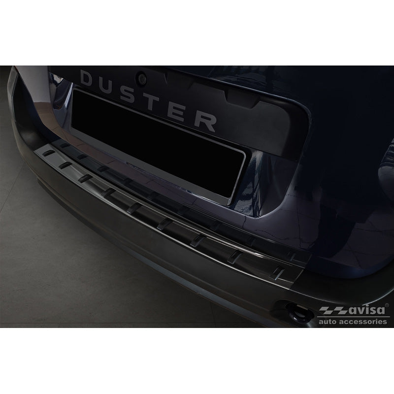 Avisa, takapuskurinsuoja, musta, ruostumatonta terästä, sopii Dacia Duster 2010-2013 & Facelift 2013-2017 'STRONG EDITION'