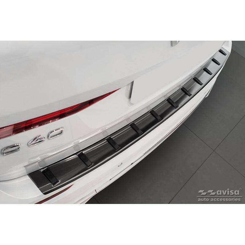 Avisa, takapuskurin suoja, musta, ruostumaton teräs, sopii Volvo XC60 II 2017-2021 & Facelift 2021- (incl. R-Design) 'STRONG EDITION'