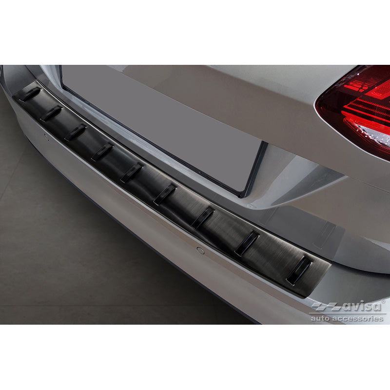 Avisa, takapuskurinsuoja, musta, ruostumatonta terästä, sopii Volkswagen Golf VII Variant sis. Alltrack 2012-2017 'STRONG EDITION'