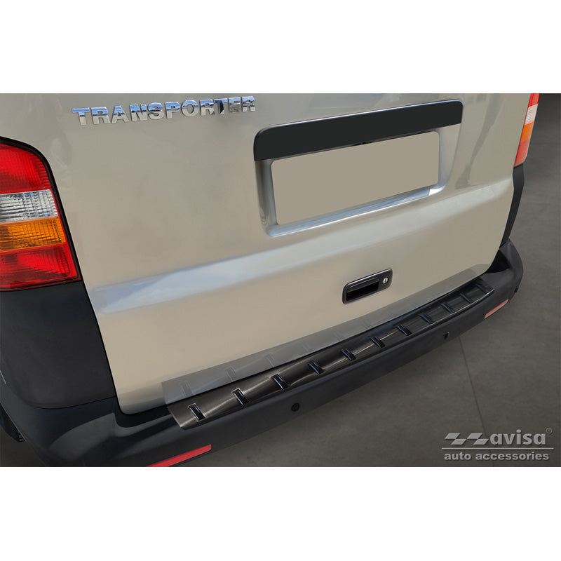 Avisa, takapuskurin suoja, musta, ruostumaton teräs, sopii Volkswagen Transporter T5 2003-2015 incl. Multivan/Caravelle 'STRONG EDITION'