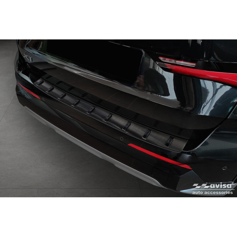 Avisa, takapuskurin suoja, musta, ruostumaton teräs, sopii BMW X1 U11 / X1 U11 xLine 2022- 'STRONG EDITION'