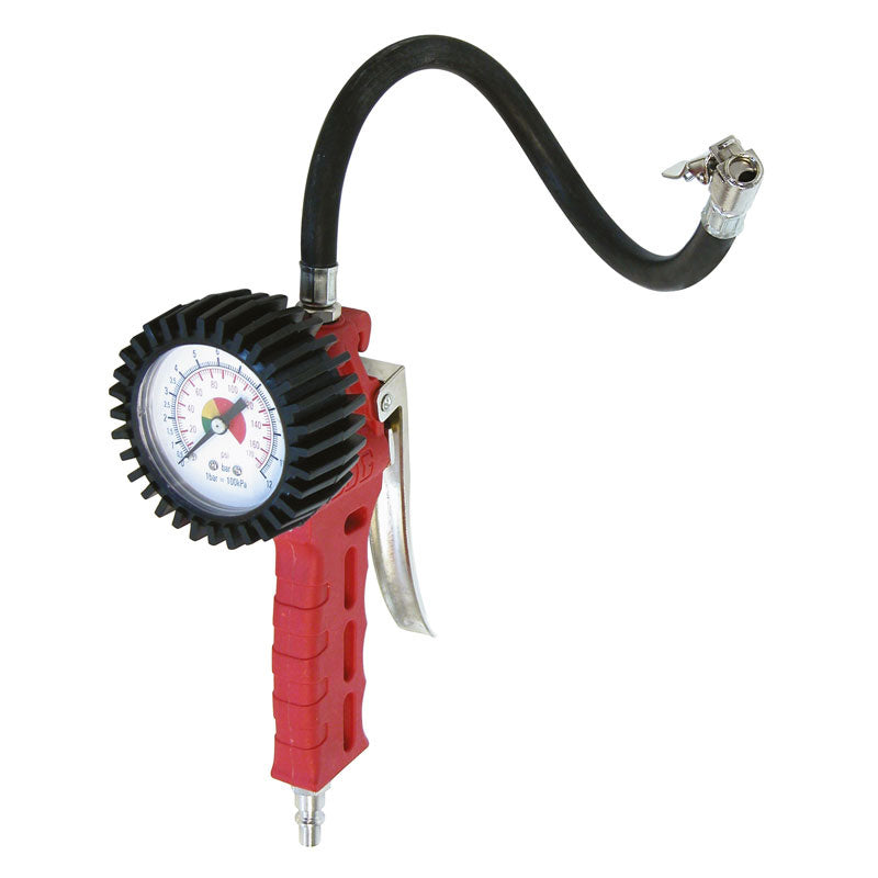 Carpoint, Ammattimainen rengaspumppu painemittarilla - 12 BAR/174 PSI
