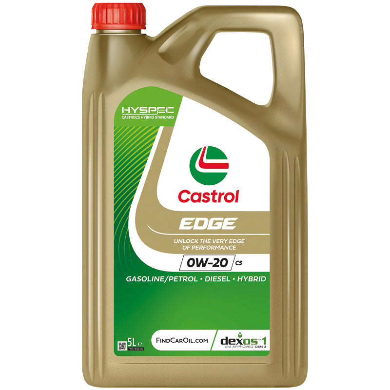 Castrol, Öljy, Edge 0W-20 C5, 5 litraa