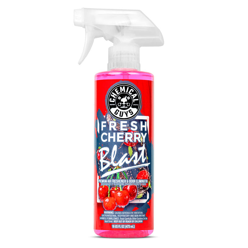 Chemical Guys Fresh Cherry Blast -tuoksuinen ilmanraikastin ja hajunpoistaja (473ml)