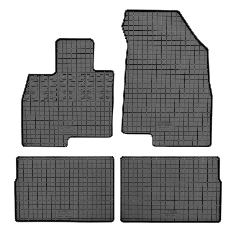 CIKCAR, Gummimattor, Specialanpassad design, Passar till Jaecoo J7 2024-, 4 delar med fästsystem