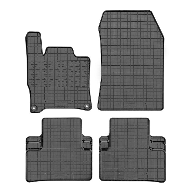 CIKCAR, Gummimattor, Specialanpassade, Passar till Peugeot 408 MHEV 2023-, 308 III HB/SW MHEV 2021-, Citroën DS4 MHEV 2021-, Opel Astra L HB/ST MHEV 2022-, 4 delar + fästsystem