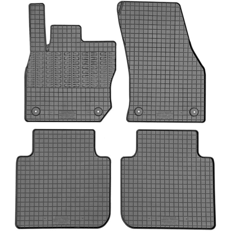 CIKCAR, gummimattor, passar till Skoda Kodiaq II (PS7) (2024-) & Volkswagen Tayron (R41) (2024-), 4 st.