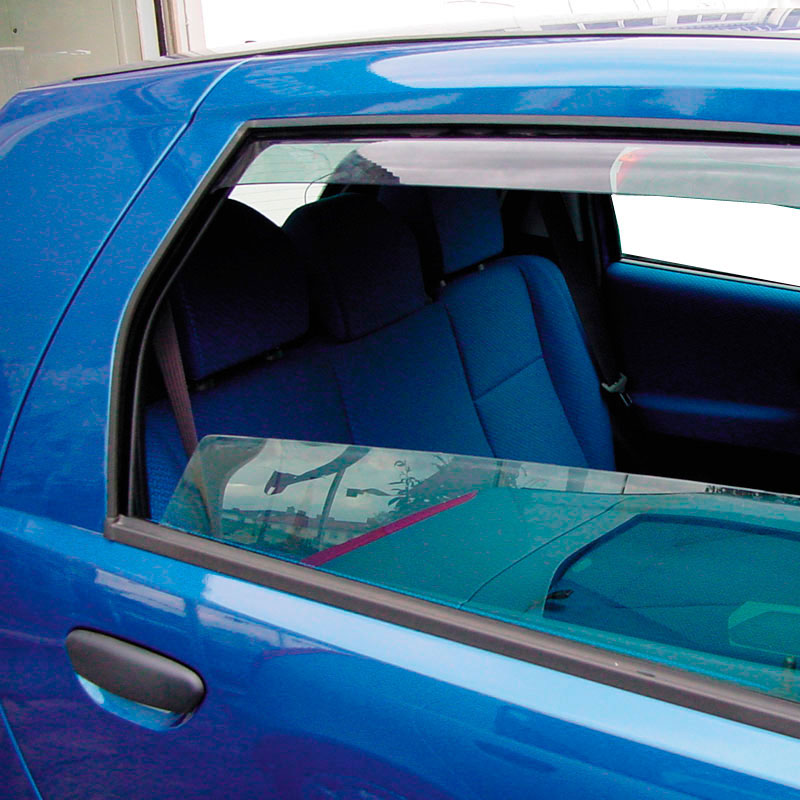 ClimAir, Takaovien tuuliohjaimet, savunväriset, sopii Ford Galaxy / Seat Alhambra / Volkswagen Sharan 1995-