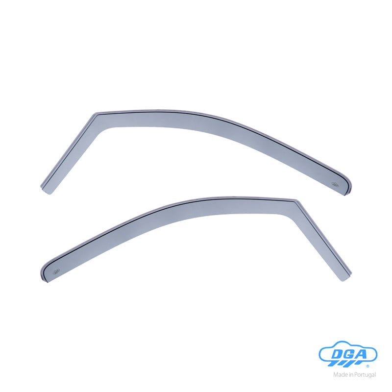 DGA, tuuliohjaimet, savunväriset, etuoviin, 2 kpl, sopii Citroën Jumpy/Dispatch/Spacetourer (2022-) & Fiat Scudo/Ulysse III (2022-) & Opel Vivaro C/Zafira Life (2019-) & Peugeot Expert/Traveller (2016-) & Toyota Pro-Ace/Pro-Ace Verso (2016-)