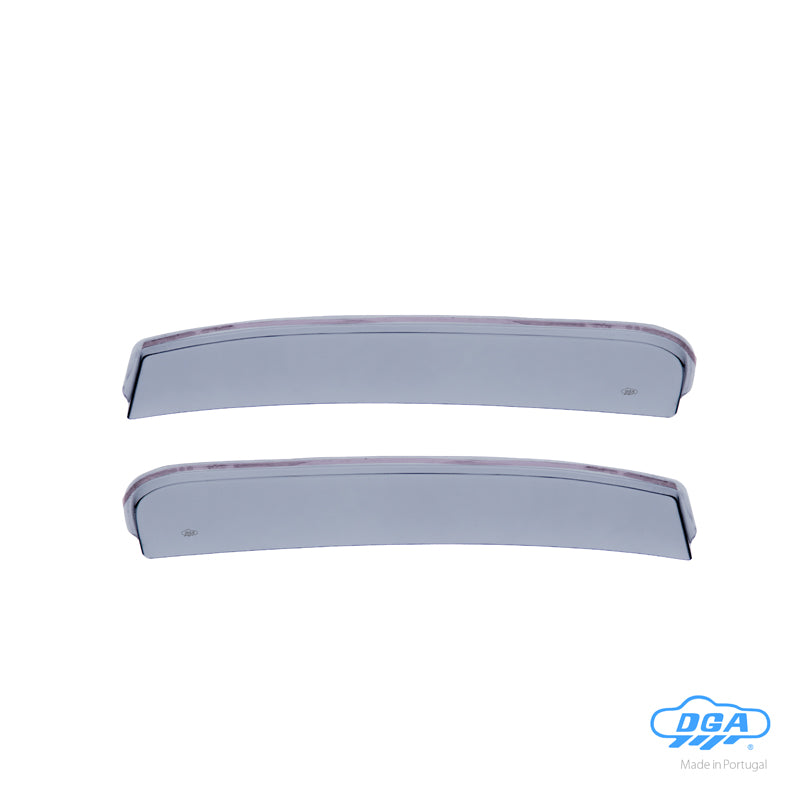 DGA, Vindavvisare, rökfärgade, 2-delade, passar till Ford Transit FBD 2-dörrars (2014-)