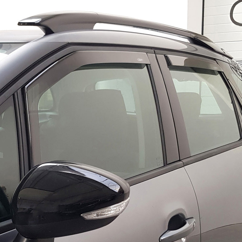 DGA, Vindafvisere, Røgfarvet, 4 stk., passer til Mercedes GLB (X247) (2019-) & EQB (X243) (2021-)
