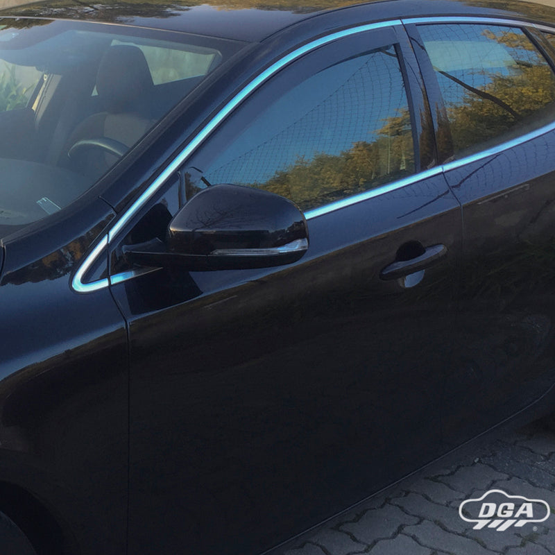DGA, vindavvisare, rökfärgad, 2-st., passar till Volvo V40 HB 5-dörrars (2012-2019)
