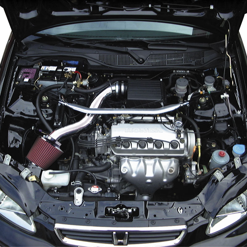 AutoStyle, alumiininen ilmanottoputki - Honda Civic/CRX 1988-1992 - ilman 76mm ilmansuodatinta
