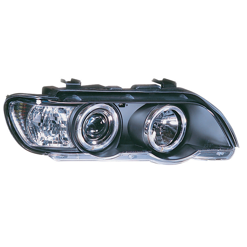 Ajovalot, sopii BMW X5 E53 2000-2004 - musta - sis. Halos