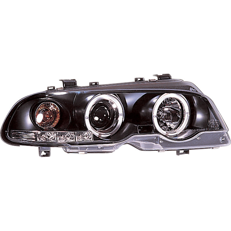 Ajovalot, sopii BMW 3-Series E46 Coupe/Convertible 1999-2002 - musta - sis. Halos & Levelling Motor